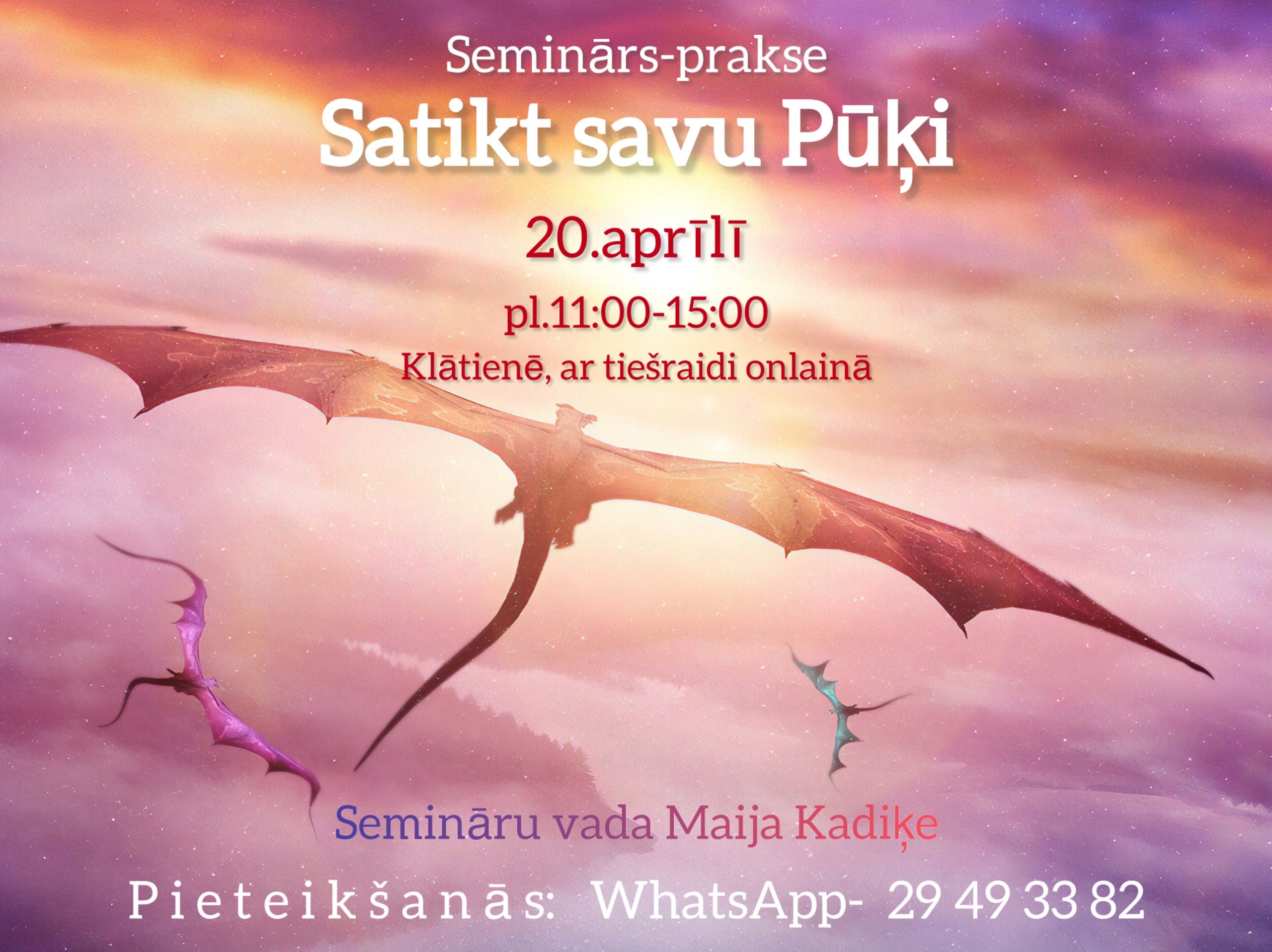 Seminārs – prakse Satikt savu Pūķi